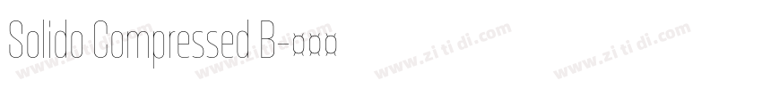Solido Compressed B字体转换 Solido Compressed B字体转换